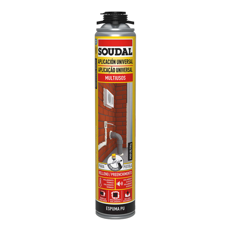 ESPUMA PISTOLA CLASSICA 750ML 115798 SOUDAL