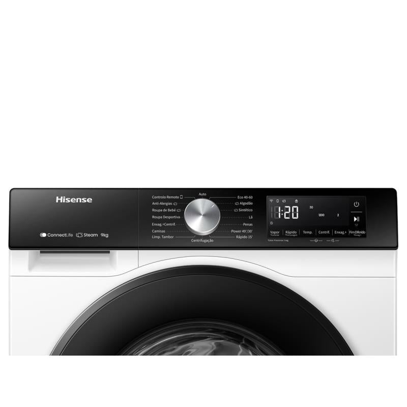 MÁQUINA DE LAVAR ROUPA HISENSE WF3S9043BW3( 1400 RPM - 9 KG - BRA