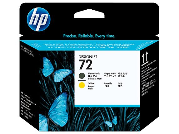 CABEÇA DE IMPRESÃO HP 72 AMARELO/PRETO MATE