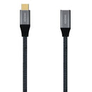 AISENS A107-0635 cabo USB 1 m USB4 Gen 2x2 USB C Cinzento
