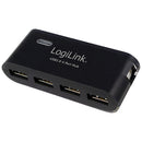 HUB 4 PUERTOS USB 2.0 LOGILINK+FUENTE ALIM NEG