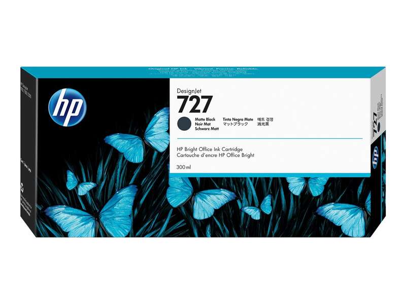 HP Tinteiro DesignJet 727 Preto Mate de 300 ml