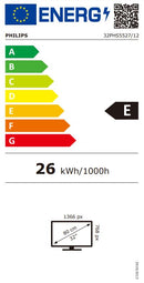 Philips 5500 series 32PHS5527/12 TV 81,3 cm (32") HD Prateado