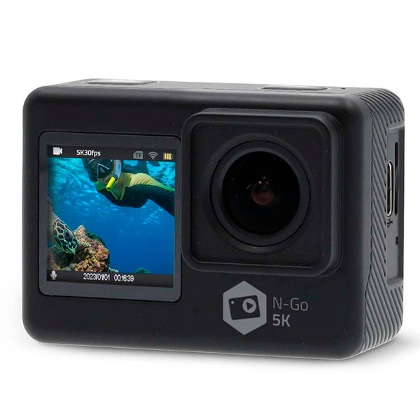 NEDIS ACTION CAMERA 5K 30FPS COM LCD DUPLO  WIFI  WATERPROOF CASE