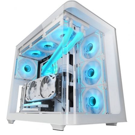 CAJA GAMING SEMITORRE MARS GAMING MC-FUSION BLANCA