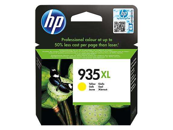 HP Tinteiro Original 935XL Amarelo de elevado rendimento