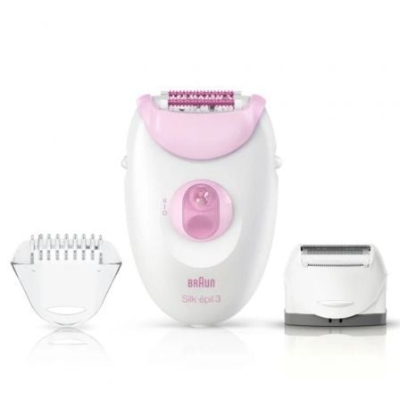 Braun Silk-épil 3 3270 20 pinças Branco, Rosa