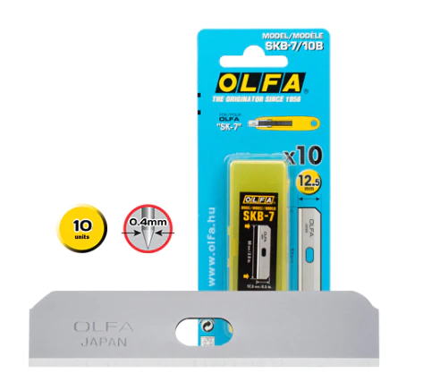 OLFA PACK DE 10 CUCHILLAS DE RESPUESTO PARA CUTTERS OLFA SK-7 - A