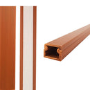 MINI CALHA ADESIVA EDM 2M 12,7X11MM MADEIRA ESCURA (PREÇO/METRO)