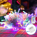 LUZES DE CORDA PLANAS DE BATERIA 4AA, RGB, 0,3M+5M