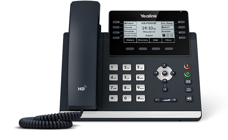 Yealink SIP-T43U telefone IP Cinzento LCD Wi-Fi