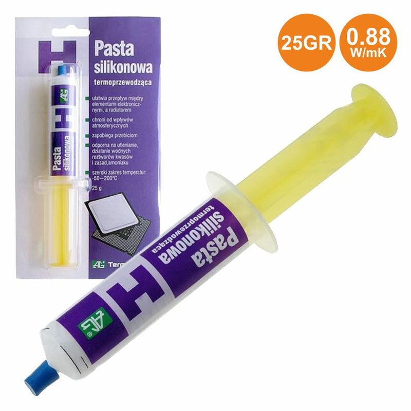 TUBO PASTA TÉRMICA SILICONE 25G AG