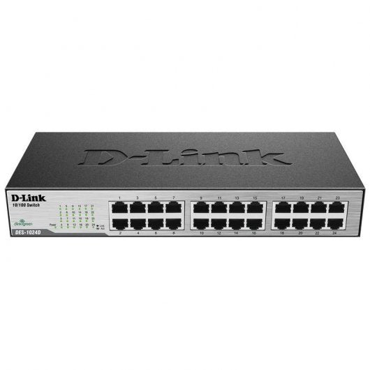 24-PORT 10100MBPS FAST ETHERNET UNMANAGED SWITCH DESKTOPRACKMOUNT