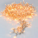 GRINALDA MINI LIGHT BRANCO QUENTE 180 LEDS FIXOS CABO TRANSPARENT
