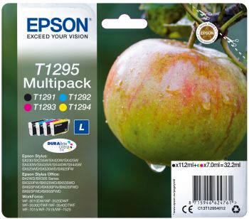 Epson Apple T1295 tinteiro 1 unidade(s) Original Preto, Ciano, Ma