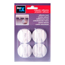 CABIDE ADESIVO BRANCO 2179-2-000 (BLISTER 4 UNID.) INOFIX