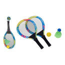 KIT DE 2 RAQUETES COM BOLA DE TÉNIS E BADMINTONG
