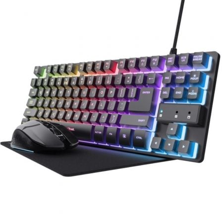 PACK GAMING TRUST GAMING GXT 794 TECLADO RGB + RATÓN RGB + ALFOMB