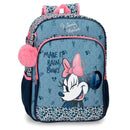 MOCHILA ESCOLAR DISNEY MINNIE MAKE IT RAIN BOWS 40CM