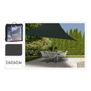 TOLDO DE TECIDO TRIANGULAR COR: CINZA ESCURO 360X360X360CM AMBIAN