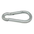 MOSQUETÃO BOMBEIRO SEM SEGURANÇA, MSQ01, AÇO GALVANIZADO, 9 X 90