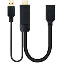 Nanocable 10.16.0205 adaptador de cabo de vídeo 0,2 m HDMI + USB