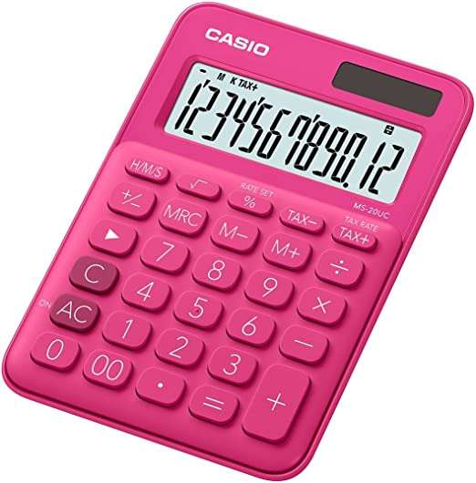 CALCULADORA CASIO MS-7UC ROJA