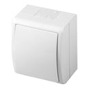 COMUTADOR DE SUPERFÍCIE, 10 AX 250V~, IP54, SÉRIE AQUARIUS, BRANC