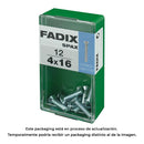 CAIXA S 12 UNID. PARAFUSO METRICO CP M 4X16MM FADIX