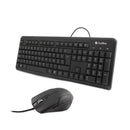 CoolBox COO-KTR-01U teclado Rato incluído USB QWERTY Preto