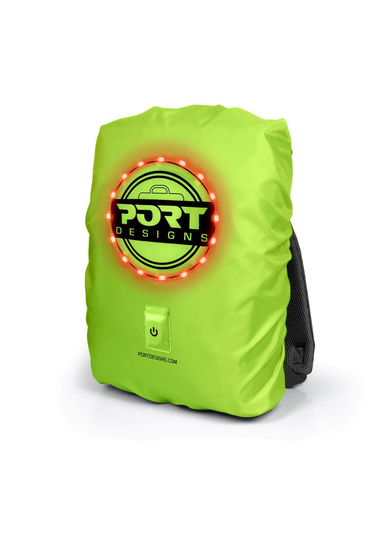 CAPA CHUVA PORT UNIVERSAL MOCHILAS REFLECTORA COM LED