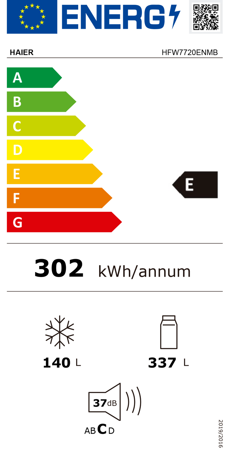 FRIGORIFICO HAIER - HFW7720ENMB