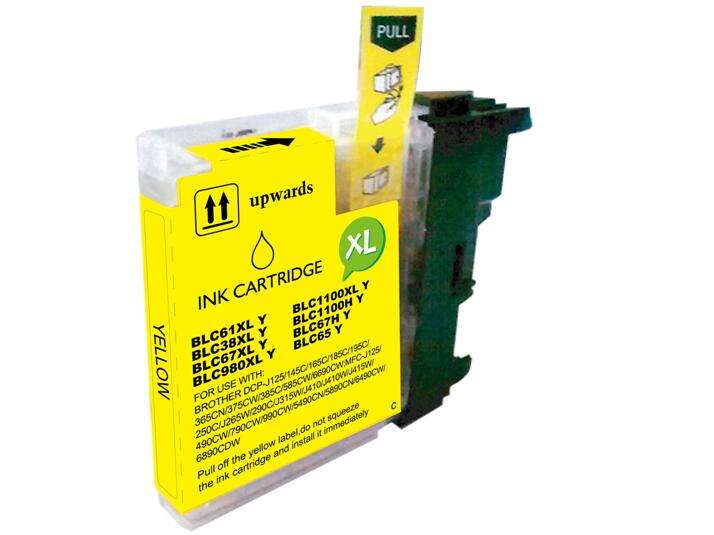 BROTHER LC980XLLC1100XLLC985XL AMARILLO CARTUCHO DE TINTA GENERIC