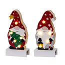 FIGURA DE GNOMO EM MADEIRA COM LED 8,50 X 4,50 X 18 CM, VÁRIOS MO