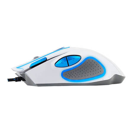 RATO 7D USB 7 BOTÕES 2400DPI GAMES (BRANCO-AZUL)