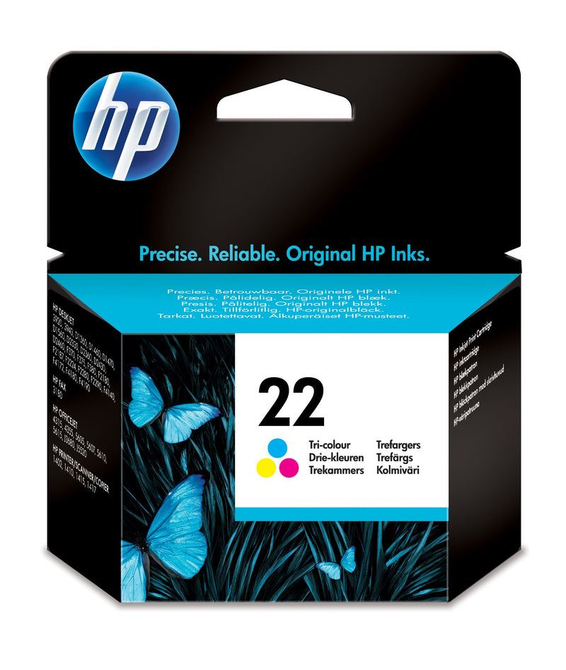 TINTEIRO HP 22 INKJET PRINT CARTRIDGE, TRI-COLOUR (5 ML)