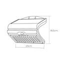 CANDEEIRO DE PAREDE SOLAR 6W 430LM 6.500K COM SENSOR COR PRETO ED