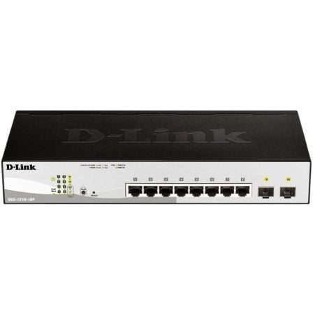 D-LINK 8-PORT 101001000MBPS GIGABIT POE SMART SWITCH + 2 SFP. (65