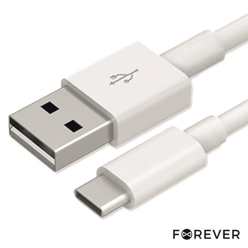 CABO USB-C 2.0 MACHO  USB-A MACHO 1M BRANCO FOREVER