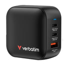 CARREGADOR UNIVERSAL VERBATIM MINI GAN WALL CHARGER 2XUSB TIPO-C