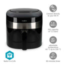 NEDIS WIFI SMARTLIFE AIR FRYER 7,2 L TIMER 240 MIN 8 PROGRAMS DIG