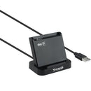TooQ TQR-220B leitor de smart card Interior USB USB 2.0 Preto