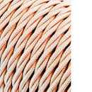 CABO TÊXTIL TRANÇADO 2X0,75MM C-15 BEGE 25M