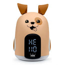 BIGBEN KIDS ALARM CLOCK WITH NIGHT LIGHT THREE BROWN DOG SOUNDS R
