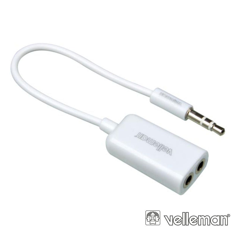 CABO ADAPTADOR JACK 3.5MM MACHO 3P P 2 JACK 3.5MM FÊMEA