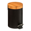 BALDE DO LIXO WC BAMBU-PRETO 3L COLEÇÃO ´´NATUREO´´