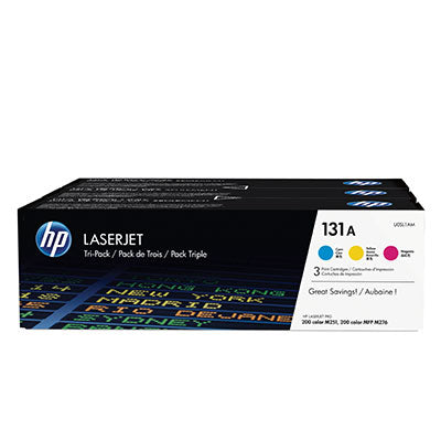 HP Pack Triplo de Toner LaserJet Original 131A Ciano/Magenta/Amar