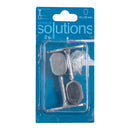 2 UNID. SUPORTES PARA ARMÁRIO TERMINAL OVAL CROMADO CINTACOR - ST
