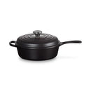 LE CREUSET - FRIGIDEIRA C/ TAMPA 26CM, CASSADOU, NEGRO MATE 21079