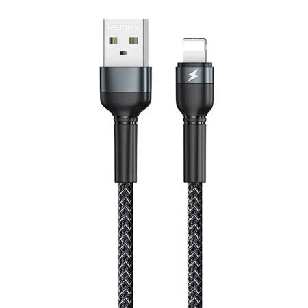 KABEL USB LIGHTNING REMAX JANY ALLOY, 1 M, 2,4 A PRETO